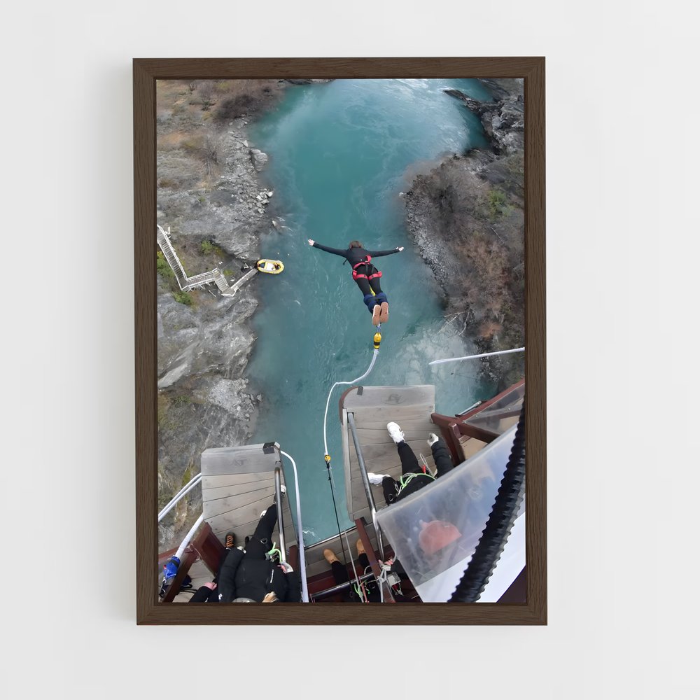 Poster Saut dans l'Inconnu – affiche Saut à l’élastique (vue 5)